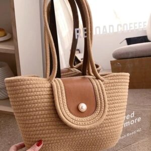 Green Essentials Tote - Jute-Cotton Bag Assortment (Beige)