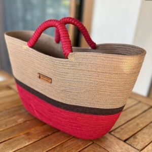 Golden Dusk Sling Bag - Elegant Jute Bag