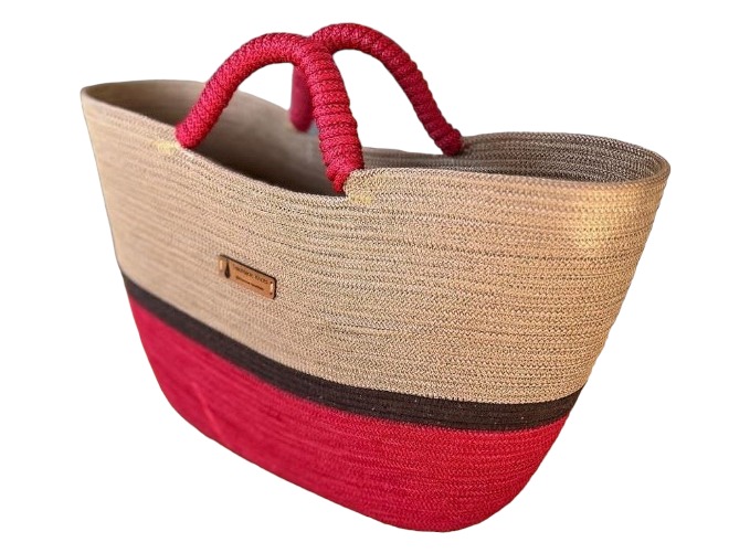 Golden Dusk Sling Bag - Elegant Jute Bag - Image 2