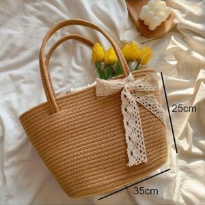 Eco-Friendly Beige Tote - Jute Women’S Bag