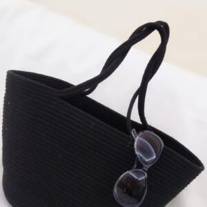 Eco-Friendly Jute Women'S Tote Shoulder Bag With Rope