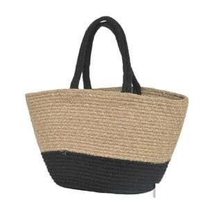 Beige Eco & Friendly Jute Women'S Tote Shoulder