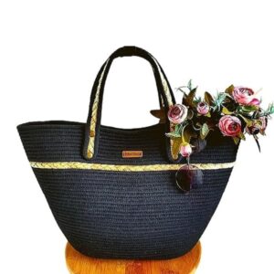 Beige Eco & Friendly Jute Women'S Tote Shoulder