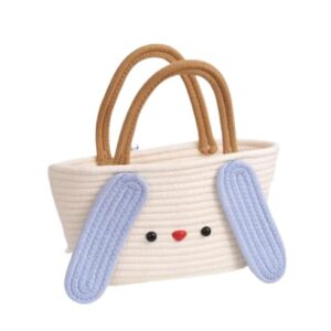 Blossoms Women Jute In White-Blue