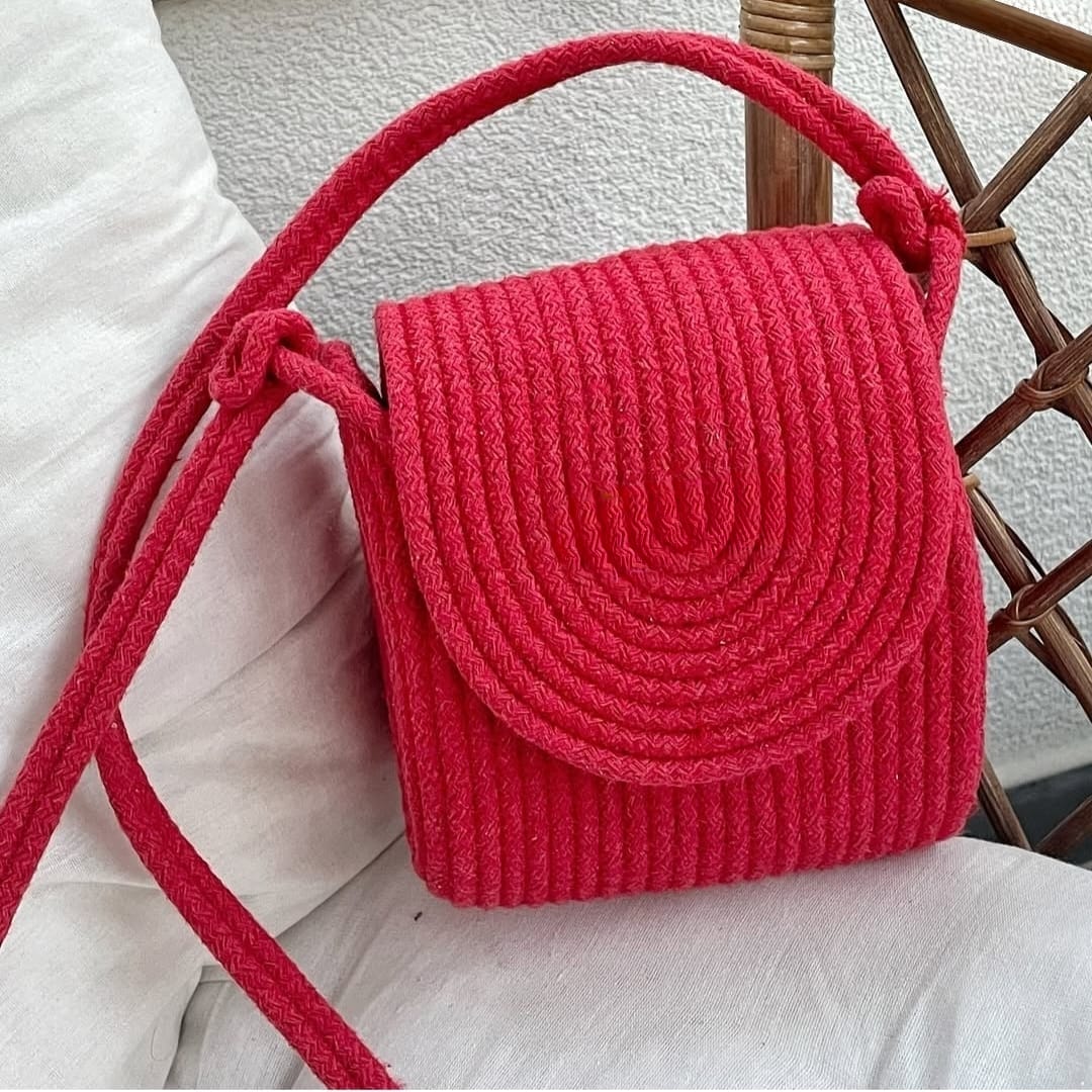 Cotton Rope/ Jute /Small Dry grass/Natural Cane/Chic Dry Grass Bag/Cotton Rope Crossbody Bags Quilted Sling Bag For Women Cross Body Purses Small Shoulder Handbag Sling Bag Wit Adjustable Wide Strap Handbag