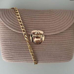 Cotton Rope/ Jute /Small Dry grass/Natural Cane/Chic Dry Grass Bag/Cotton Rope Woven Bag For Women Vibrant Cotton Rope Handbag Chic Large Tote For Women,Stylish Carryall & Shoulder Beige+Golden-Button Bag