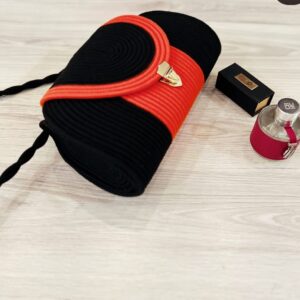 Cotton Rope/ Jute /Small Dry grass/Natural Cane/Chic Dry Grass Bag/Super Area Rugs/All Natural Soft Jute Braided Hand-Woven Rug Natural Black-Pink Oval Mat