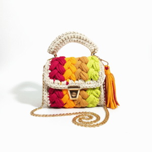 All The Cultures Fabricating India Handmade  Small Dry Grass/Natural Cane/Chic Dry Grass Bag/Handbag From Manipur/Carry Tote Bag Sling Bags-Ofwt-Red